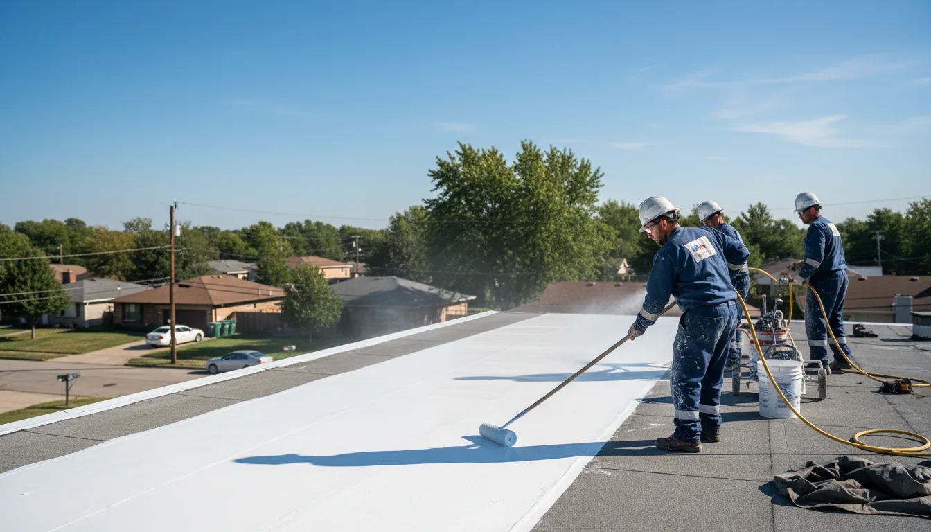 Commercial roof coating in Eagle, MI near me